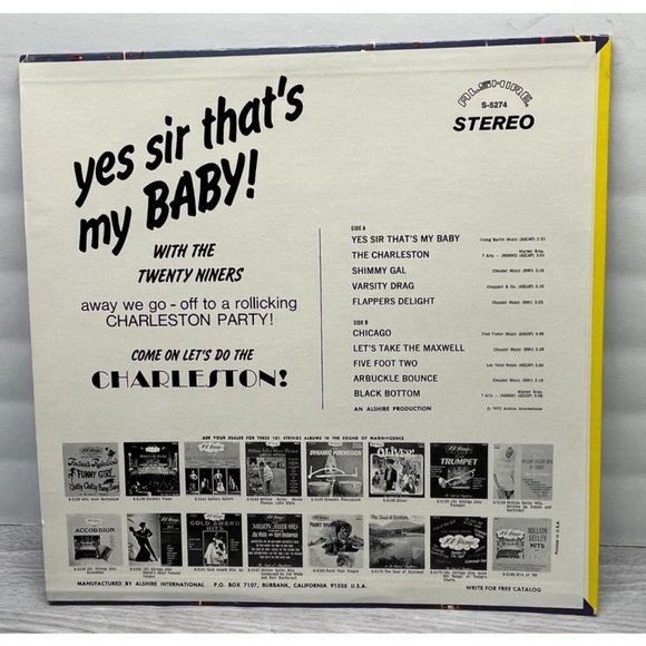 Yes Sir That's My Baby with the Twenty-Niners Vinyl LP Alshire Pop 1972 - Picture 4 of 6